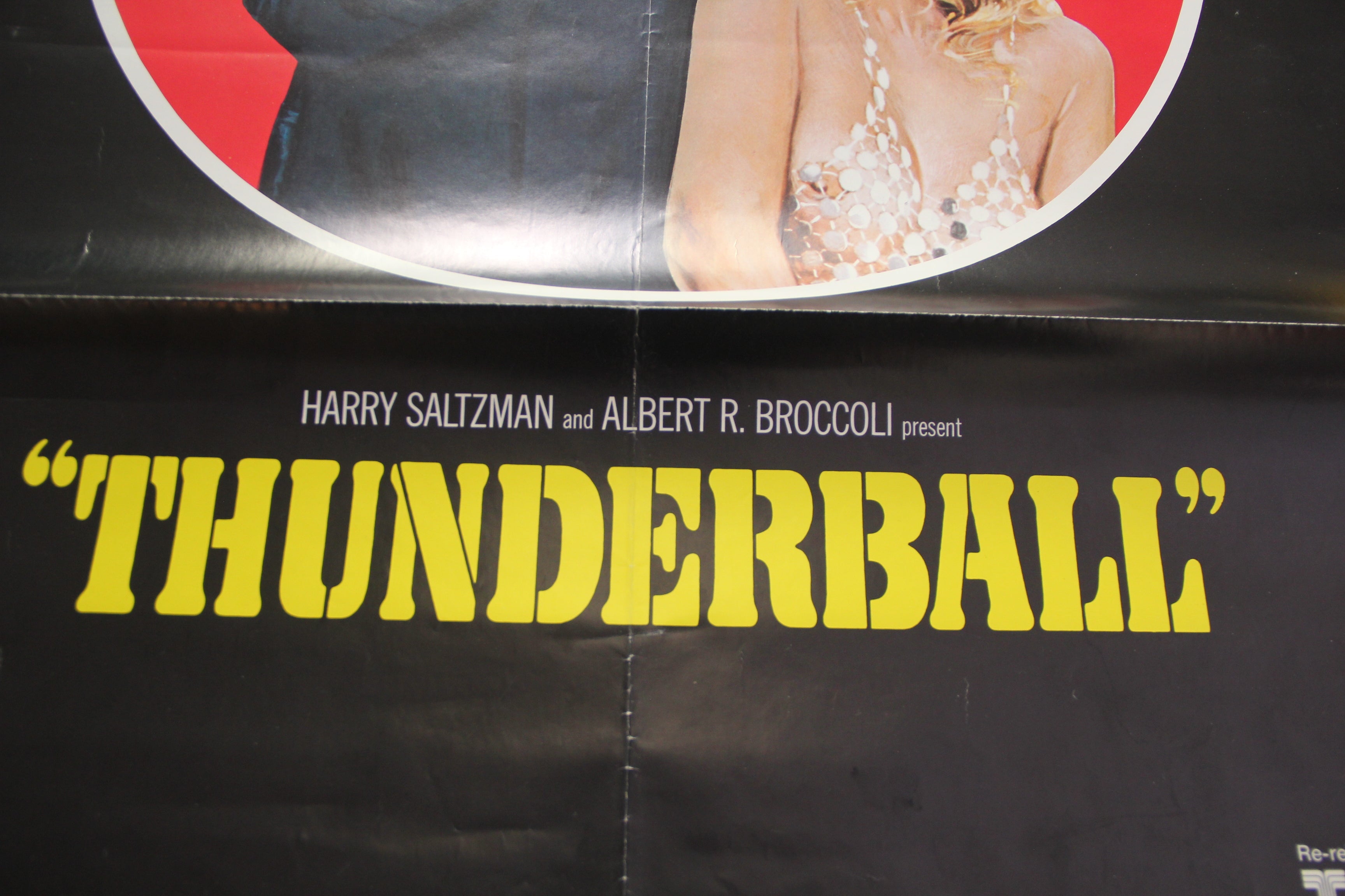 Thunderball 1965 One Sheet Original Poster Us James Bond Sean Connery Laserdisc World 