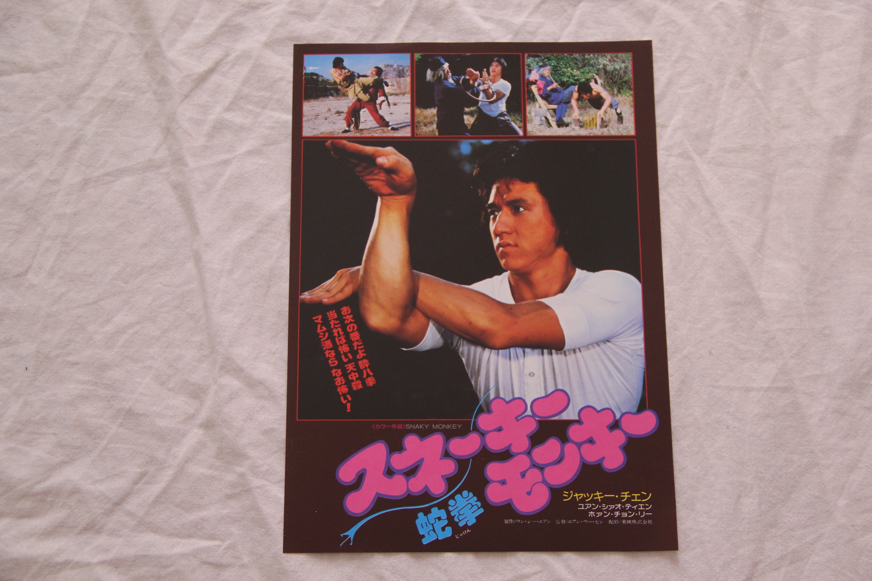 Snake in the Monkey's Shadow 1970 B5 Japan Original Poster Jackie Chan 7x10"