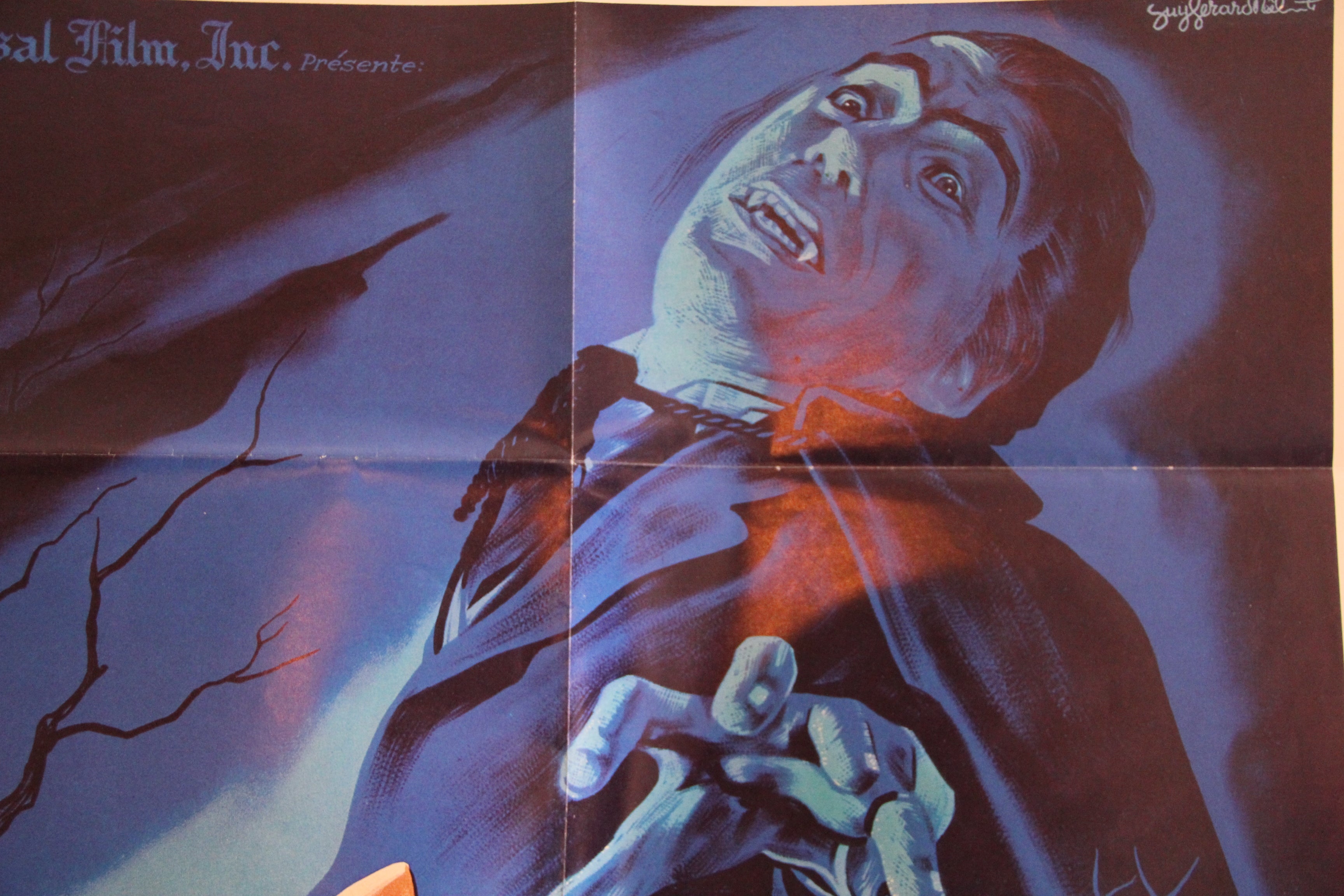 Le Cauchemar de Dracula / Dune double sided  Original Poster France Horror Christopher Lee 23,50"x31,5"/60x80cm