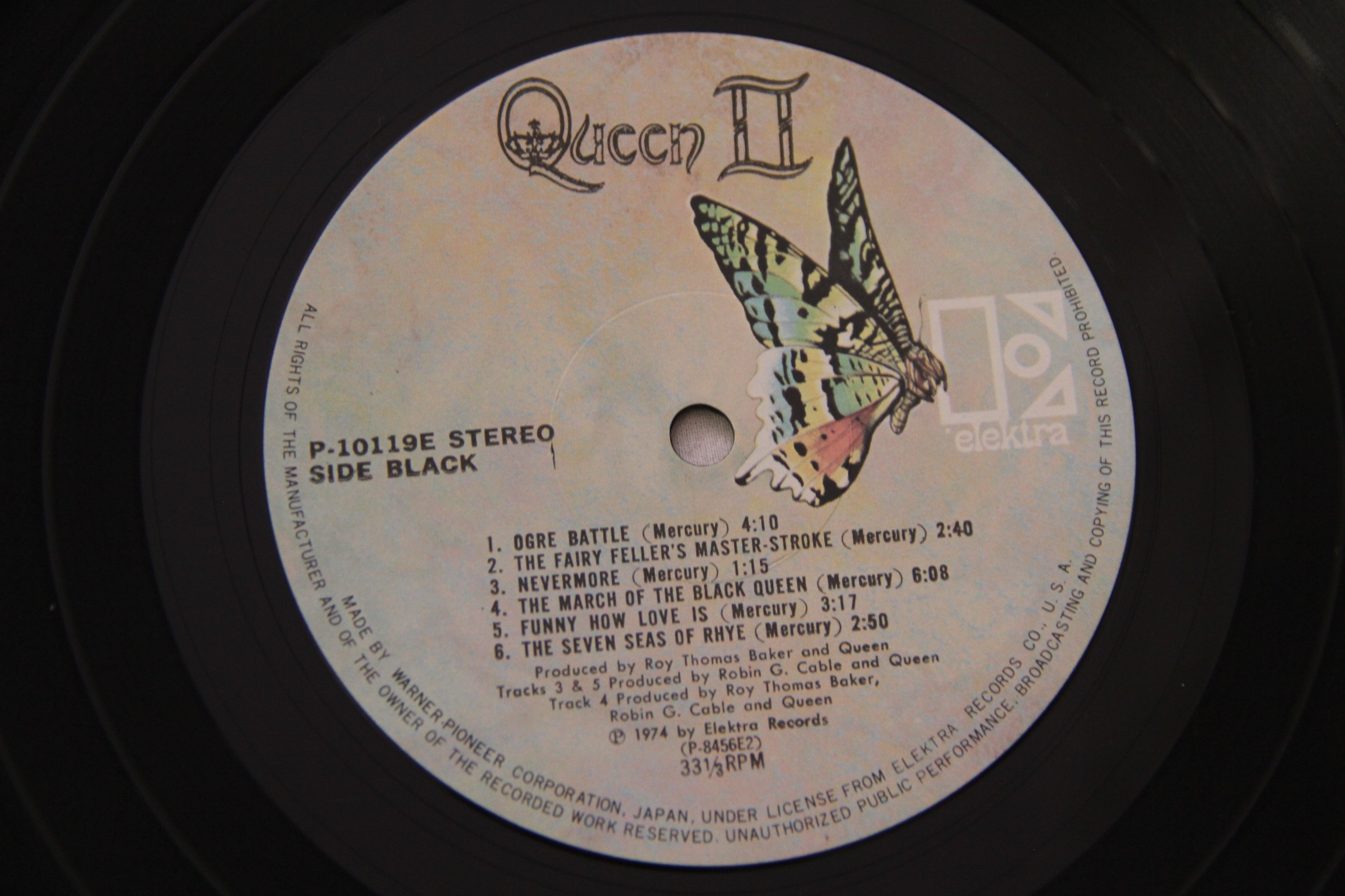 Queen II Queen Rock Vinyl LP + OBI P-10119E Album Repress Gatefold